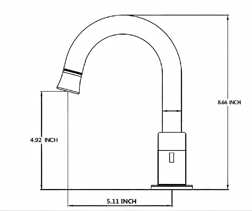 Robinet de salle de bain large de 8 pouces