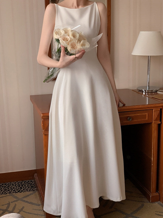 Robe de taille sans manches sans épaule