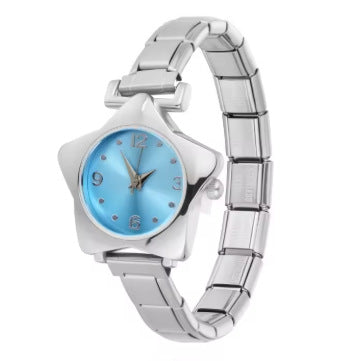 Bracelet de montre en acier inoxydable cinq étoiles coloré