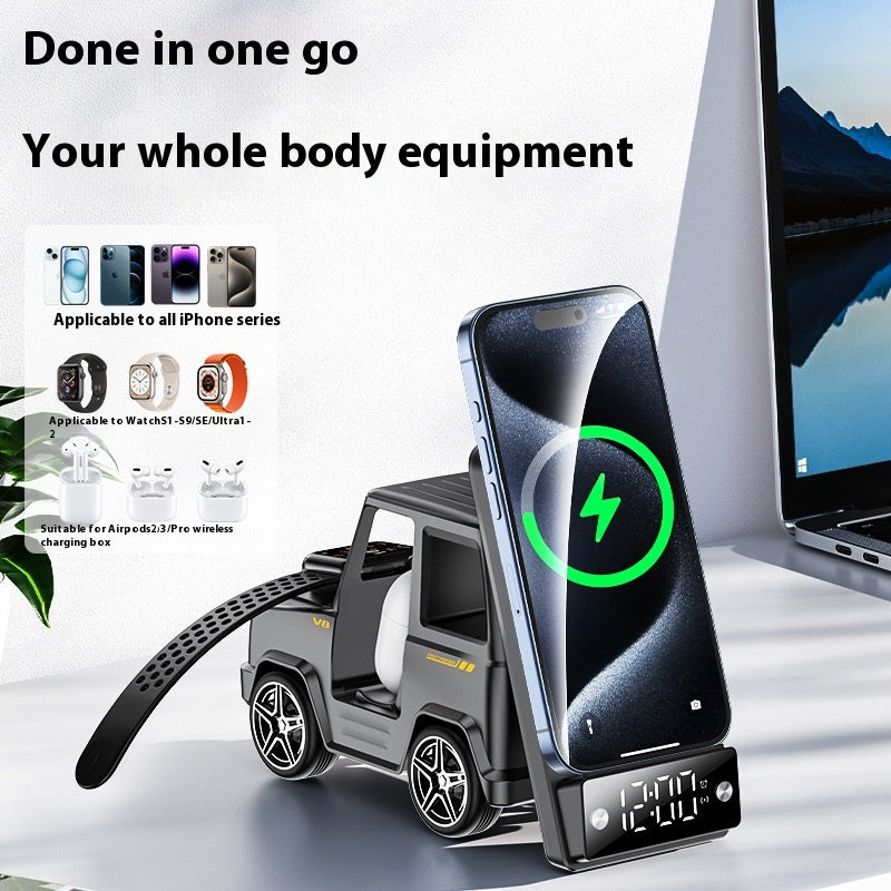 Chargeur d'écouteur de bureau sans fil pour téléphone mobile créatif