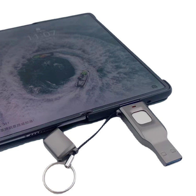 Empreinte de doigt USB disque chiffré sécurité de données ordinateur cellulaire double usage