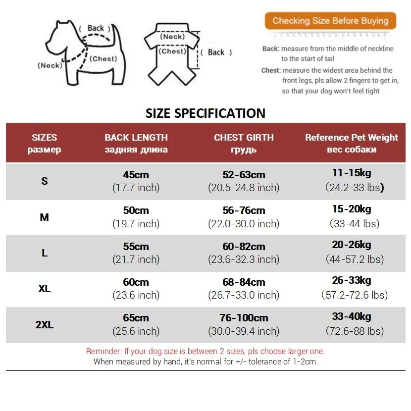 Hiver chaud épais imperméable vêtements de chien chaud pour petit moyen gros chiens chien manteau de chien G