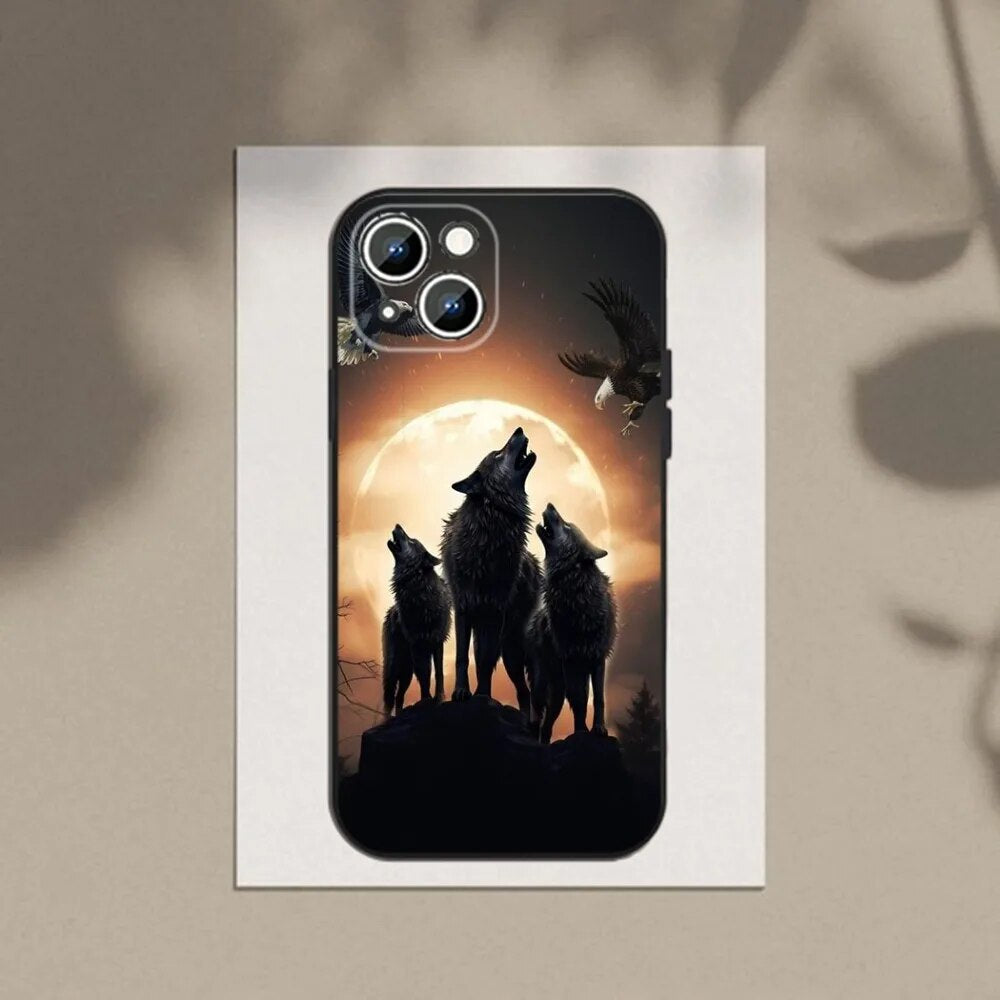 Les yeux dominants Wolf Soft Shell Phone Case