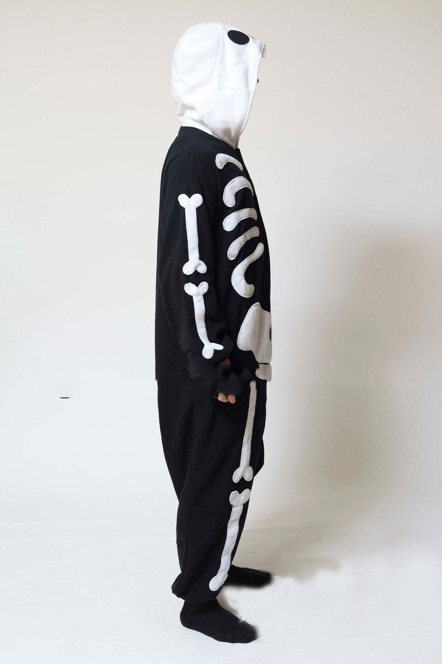 Crâne de caricature mignon Pajamas d'une seule pièce