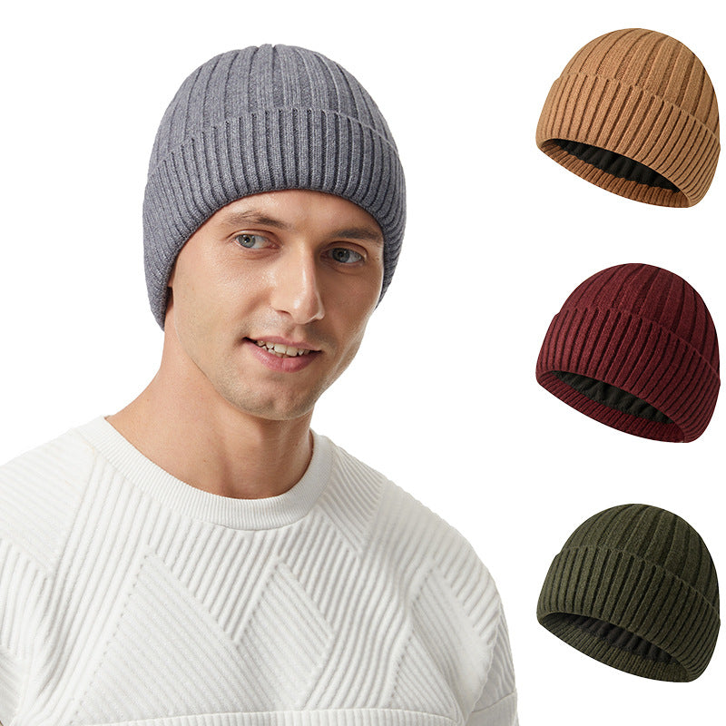 Chapeau épais en polaire d'hiver pour hommes