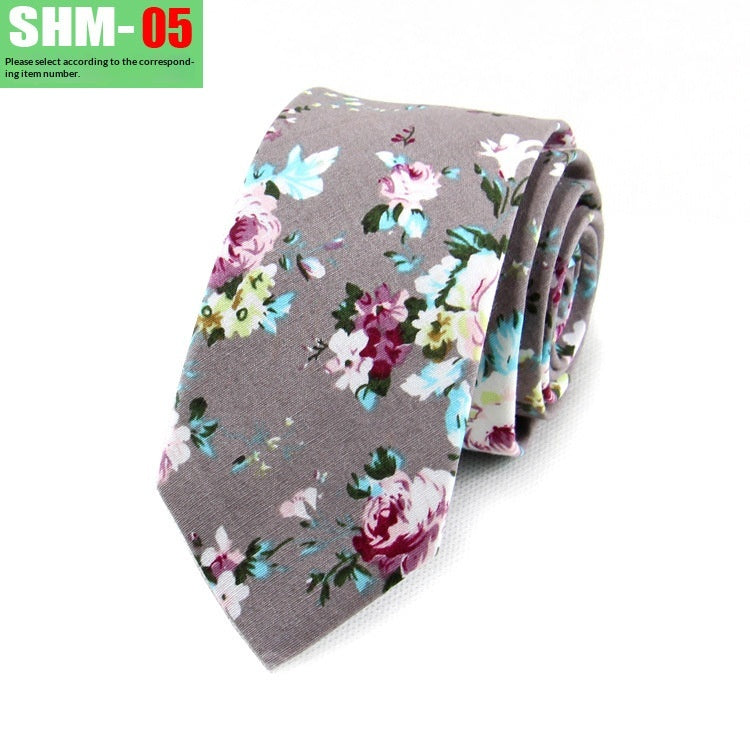 Narrow Casual Patterned Tie pour les hommes