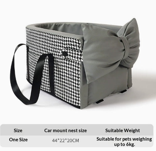 Petit siège de sécurité pour animaux de compagnie en voiture Nid Travel Car Coussin