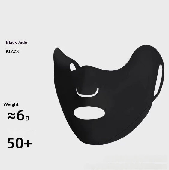 Masque de vélo à nez ouvert respirant pour femmes avec protection solaire