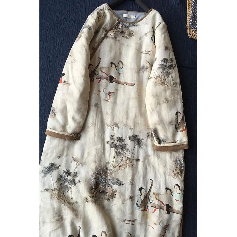 Artistic Retro Style Flattering Cheongsam Style Coat