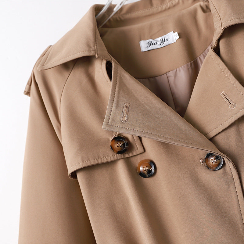 Manteau de taille moyenne sophistiqué pour femmes