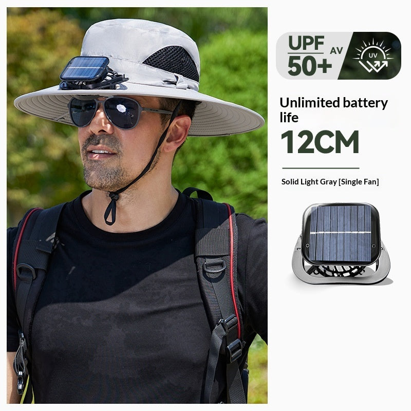 Chapeau d'éventail de pulvérisation Cooling Sunshade Chapeau Fisherman