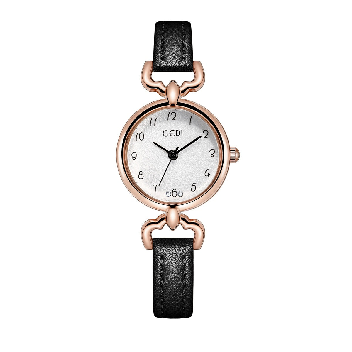 Slim Texturé Petite Cadran Montre femmes Quartz