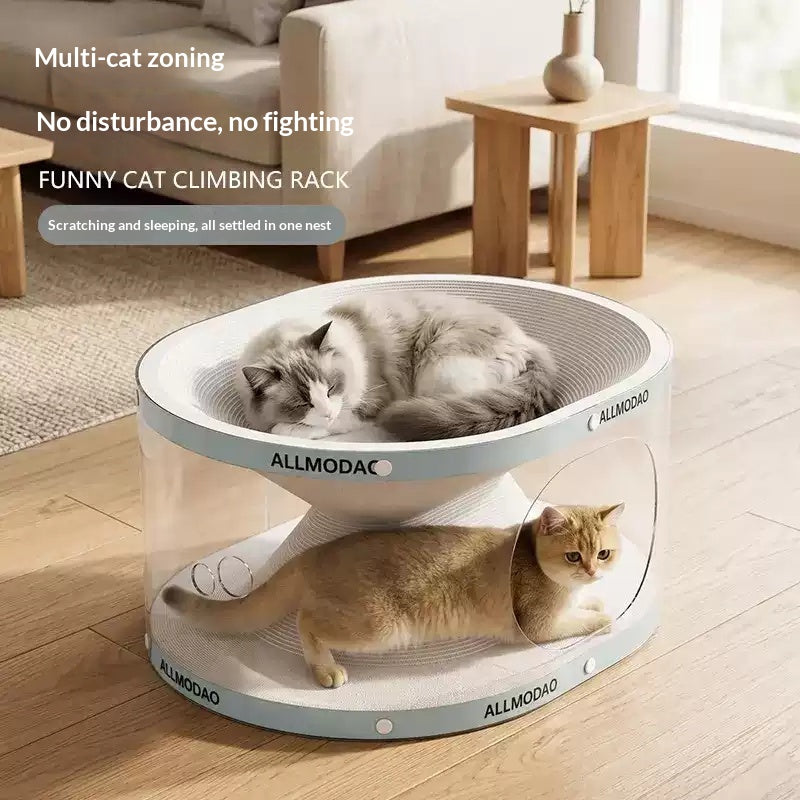 Tout-en-un Sans installation Chat Scratcher Tunnel Jouet