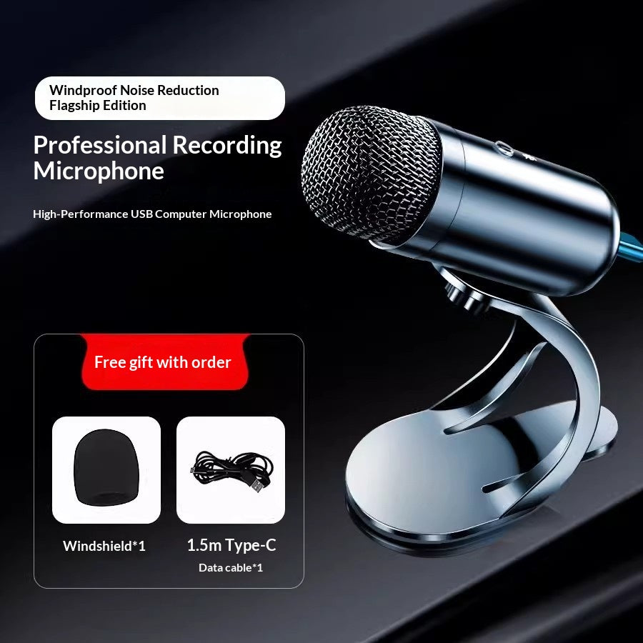 Microphone de bureau parance de bruit RVB