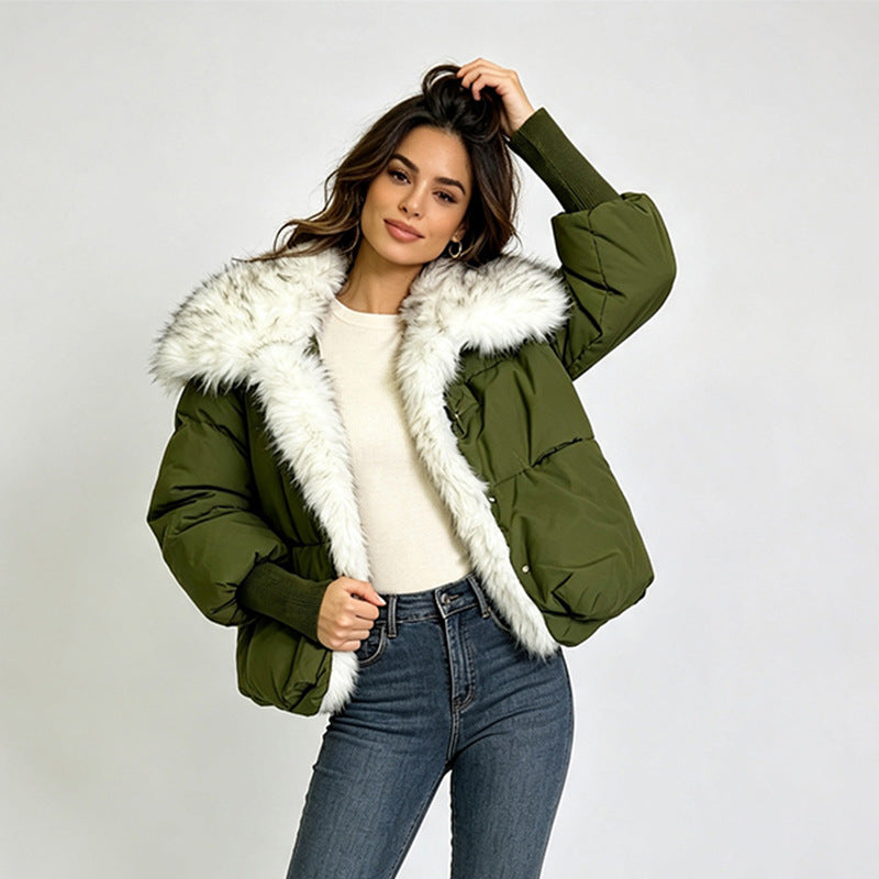 Manteau pour femmes de Parka doublé de laine