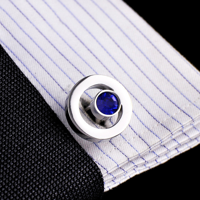 Men's Fashion Zircon Crystal Shirt Links