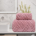 L'ensemble de serviettes de bain Jacquard Coral est plus absorbant et ultra doux pour le séchage Hai