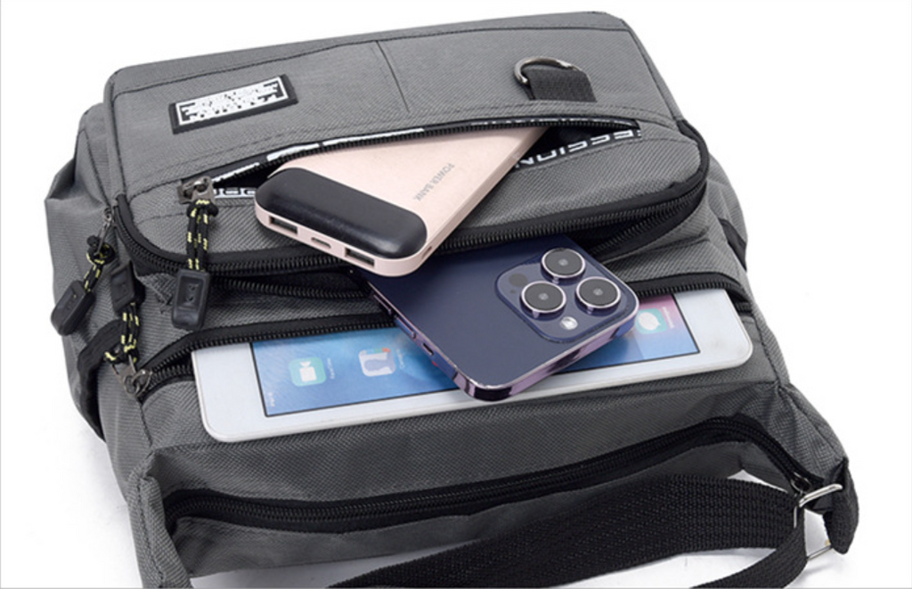 Sac transversal homme multicouche de cinq couches