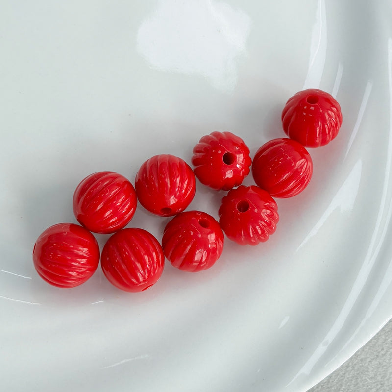 Perles de citrouille acrylique 14mm