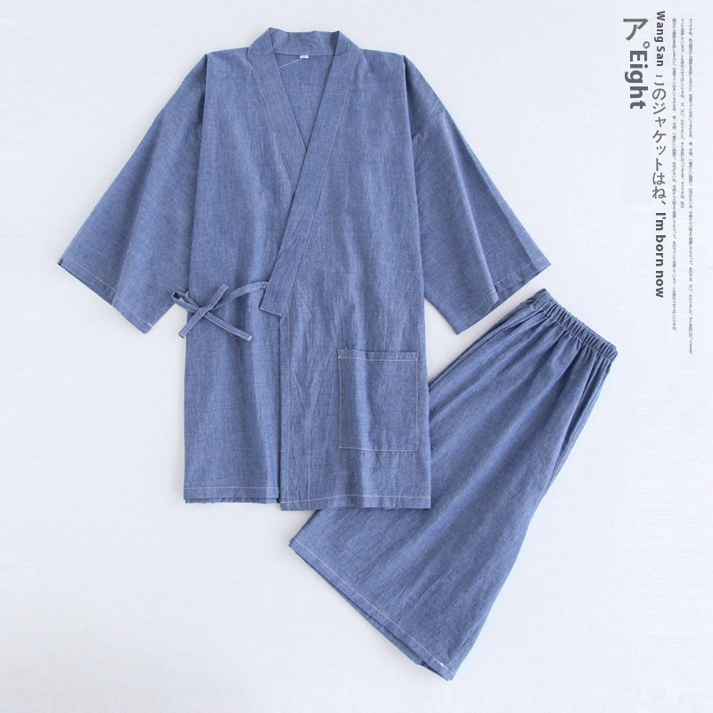 Pyjamas à manches courtes pour hommes japonais Kimono