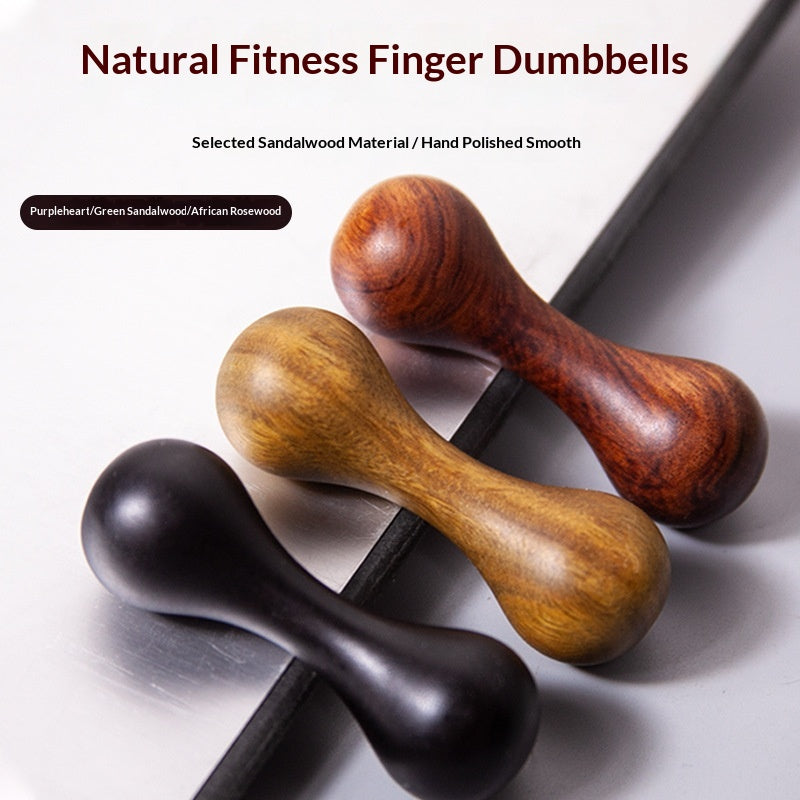 Fingertip Dumbbell Jouet à main en bois favorise la dextérité du doigt et la relaxation articulaire
