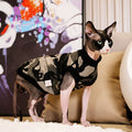 Sphynx Cat Camouflage Cotton Été Chemise Respirante Vêtements légers pour chat sans cheveux