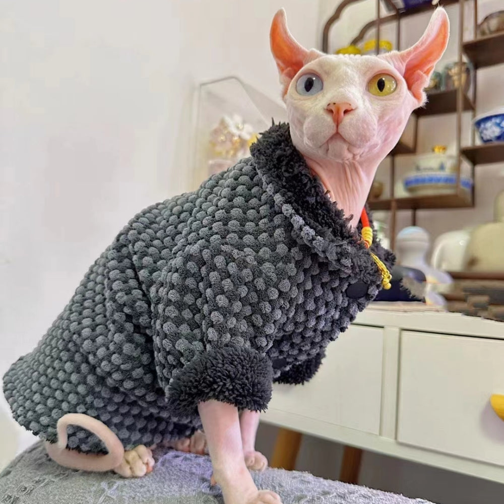 Vêtements de chat sans cheveux résistant à la dirt