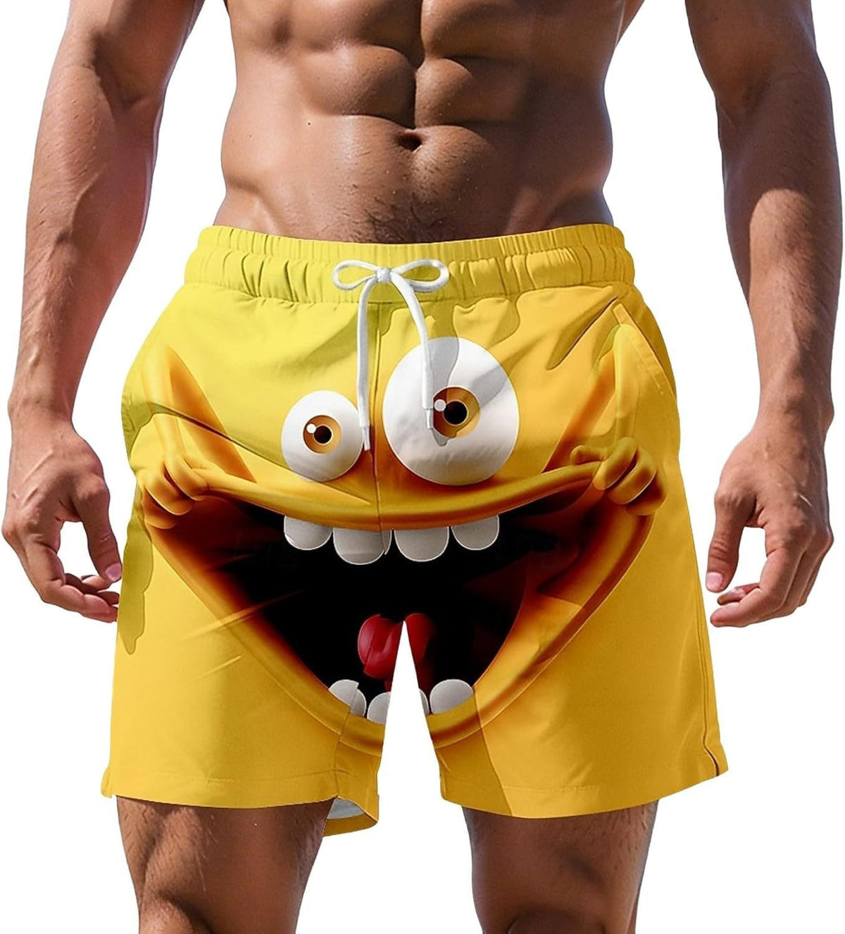 Shorts de plage à impression numérique 3D pour hommes plus grande taille