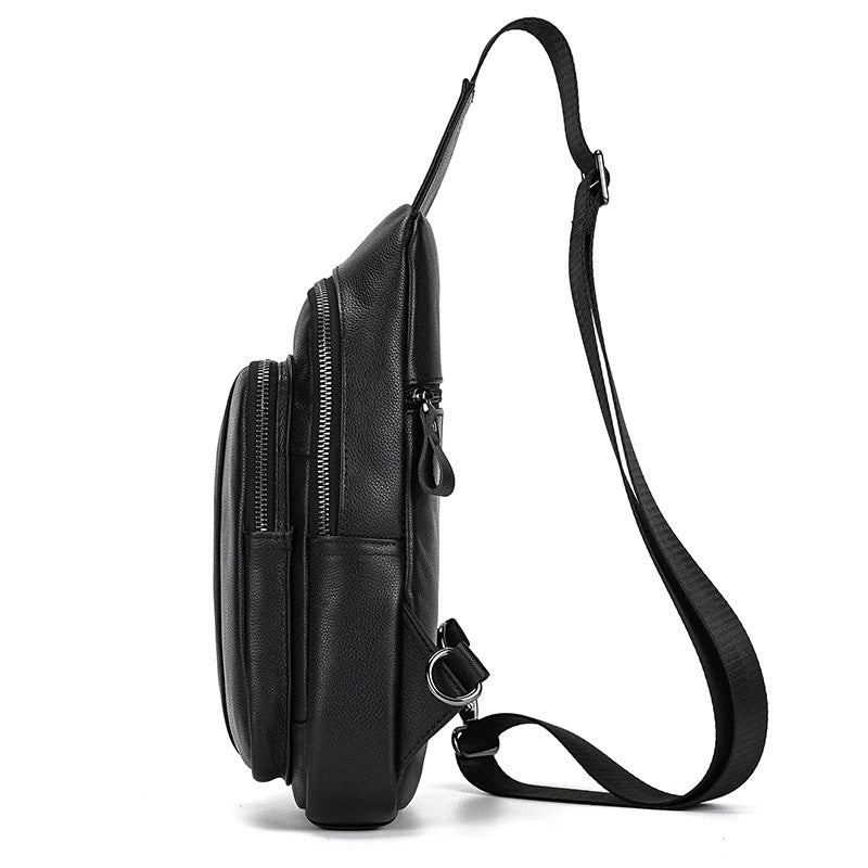 Leather Fashionable Grand-Capacity Homme sac de corps