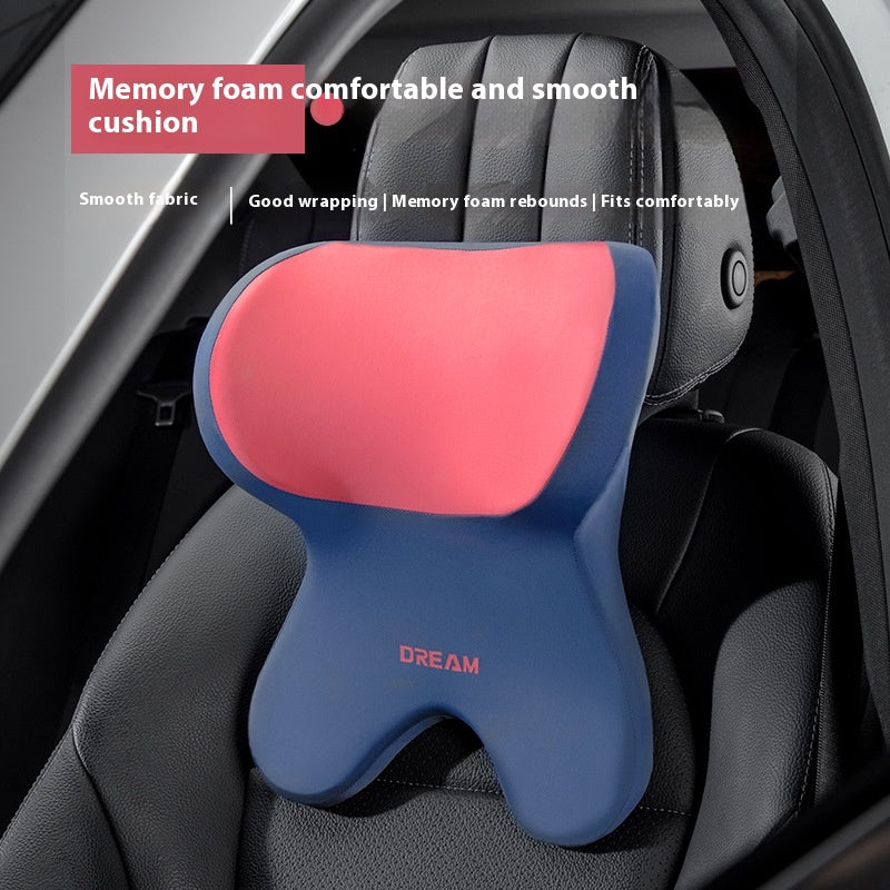 Coussin d'appuie-tête de voiture à mémoire en mousse de cou