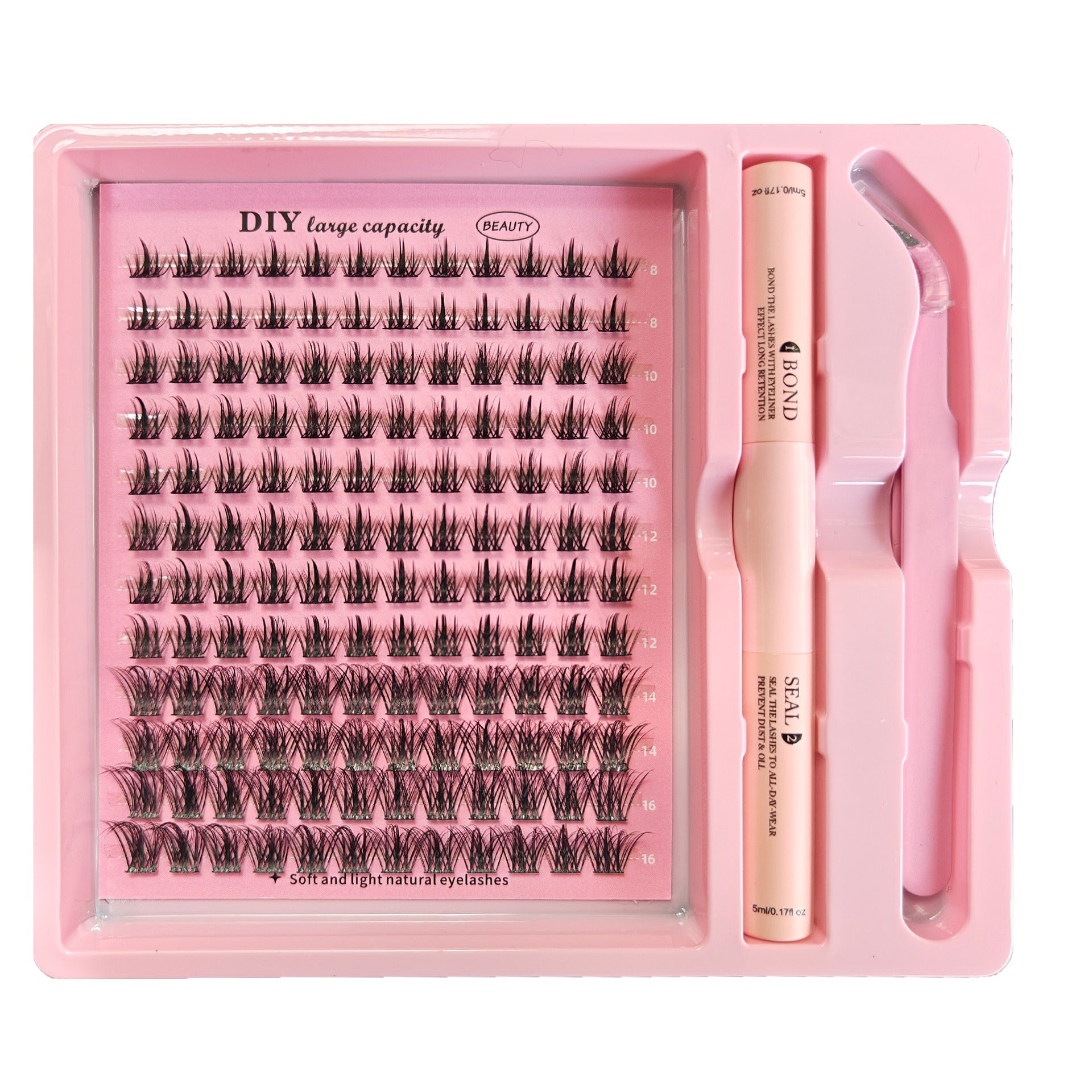 Faux jeu de cils Grande capacité Livre deash Assortiment mixte