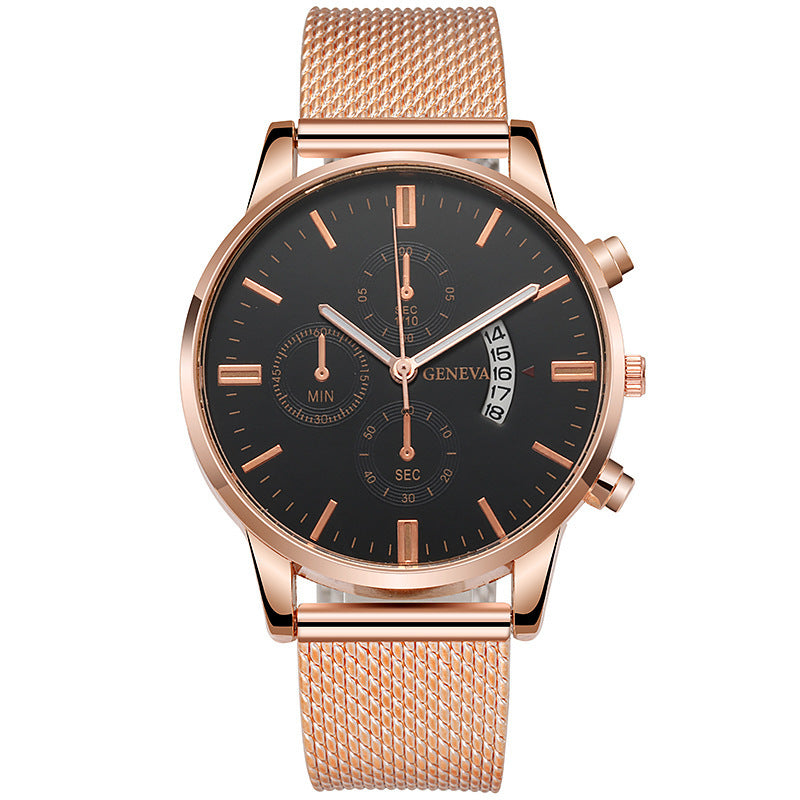 Hommes montre faux trois-Subdial Six mains calendrier Casual mode entreprise Quartz