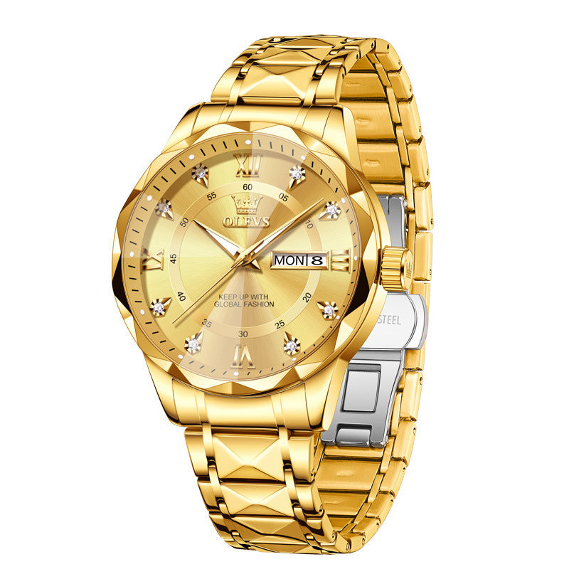 OLEVS Men's Business Luminous Waterproof Quartz Watch