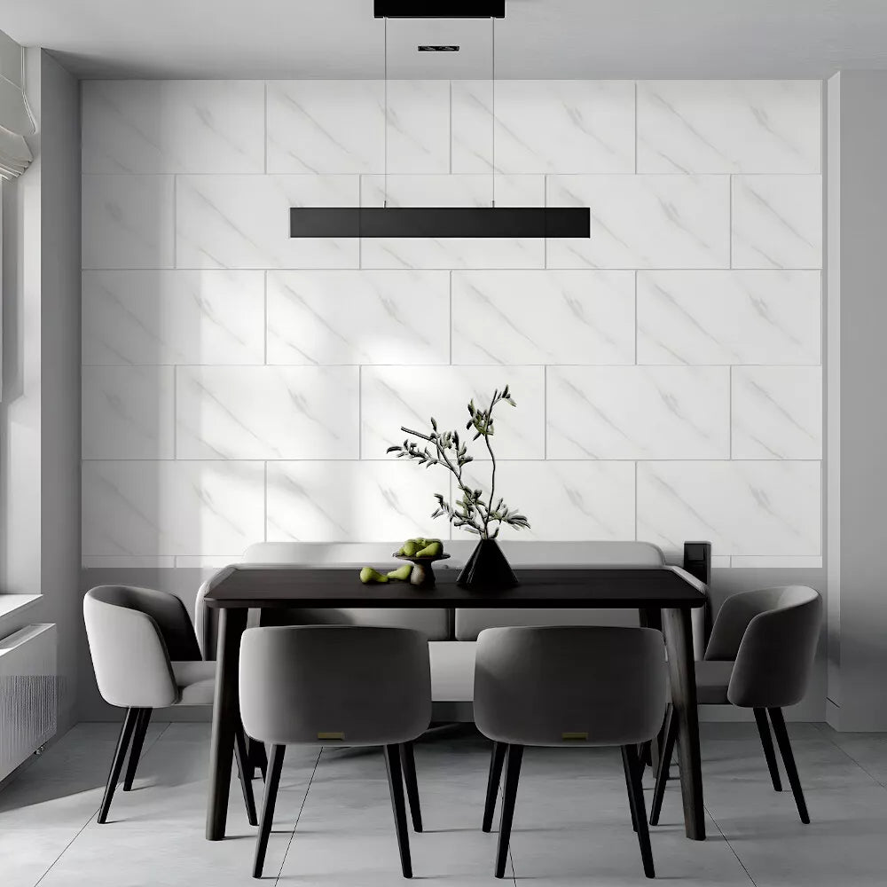 10 Stickers Carrelage en marbre autocollant pour cuisine