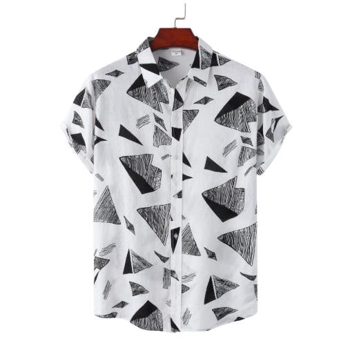 Hommes Relaxed-fit manches courtes vieille chemise