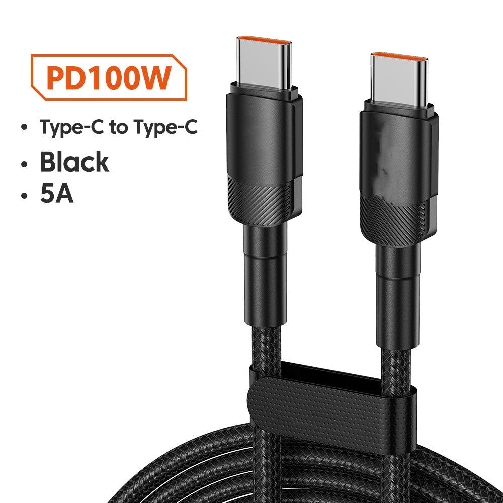 Câble de données en alliage d'aluminium PD100W Câble de charge rapide Câble de charge USB