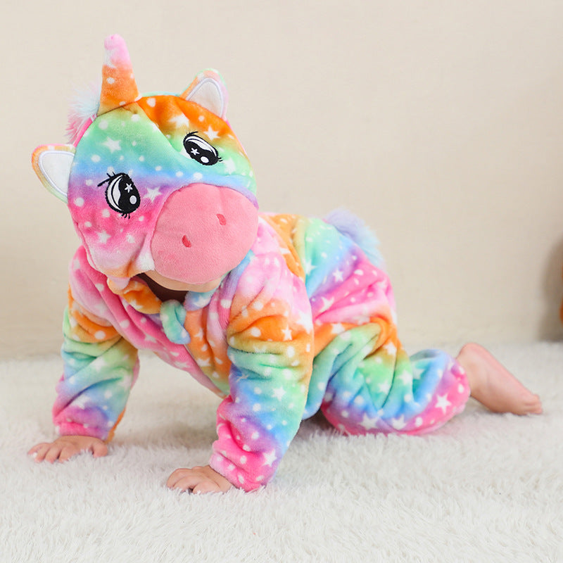Flannel animal onesie pour les enfants
