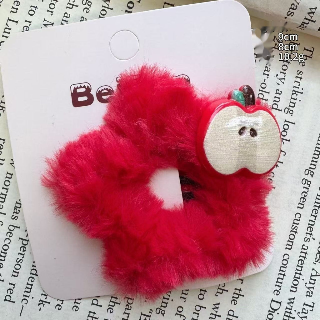 Cartoon créatif Apple et accessoires de coiffure Star avec thèmes de Noël et année