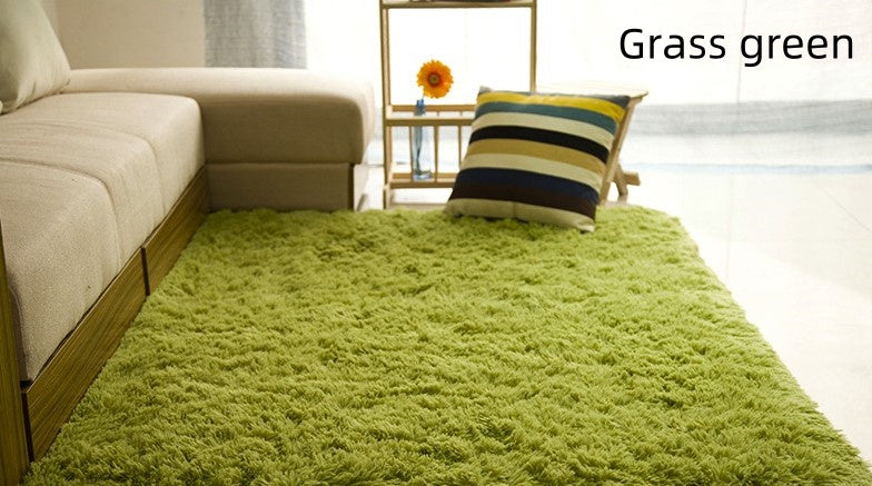 Salle de séjour table basse chambre lit côté lit non-dérapant peluche tapis