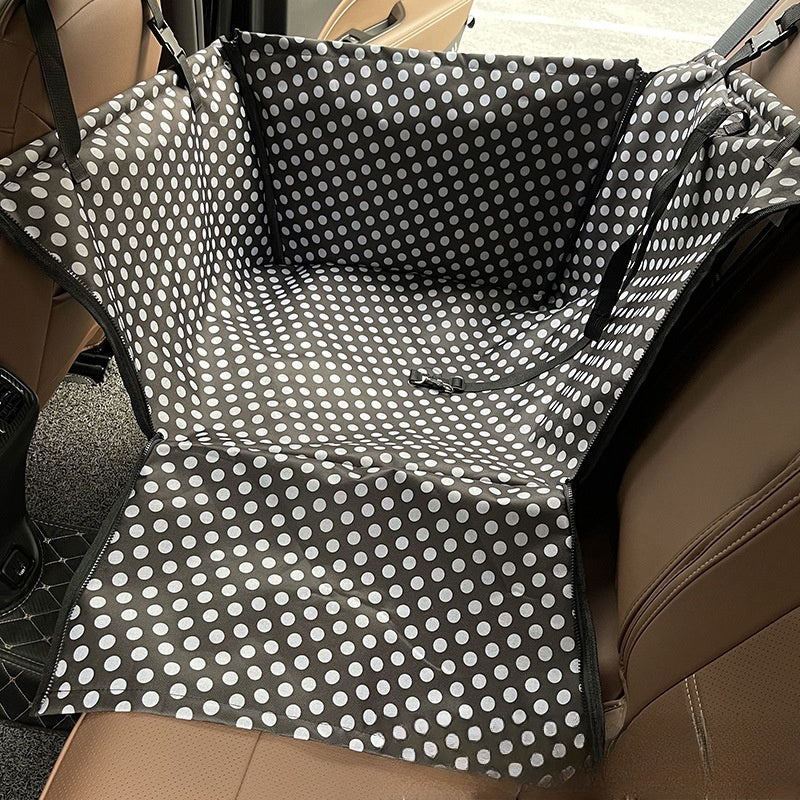 Imprimé arrière Double couche imperméable Pet Car Mat Pet Cat Dog Protection Pet Panier de suspension