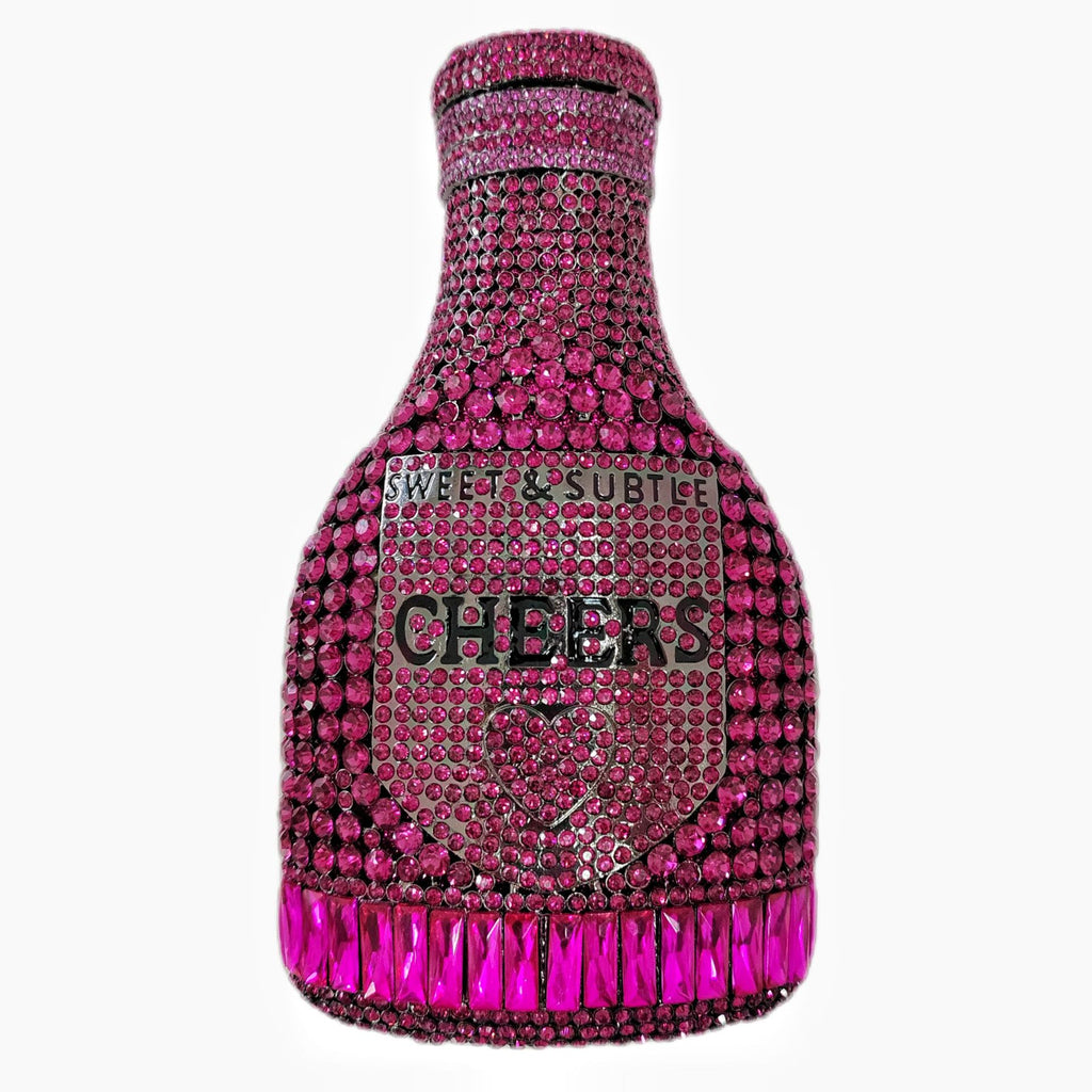 Bouteille de Champagne Strass Soir Clutch Sac Femme