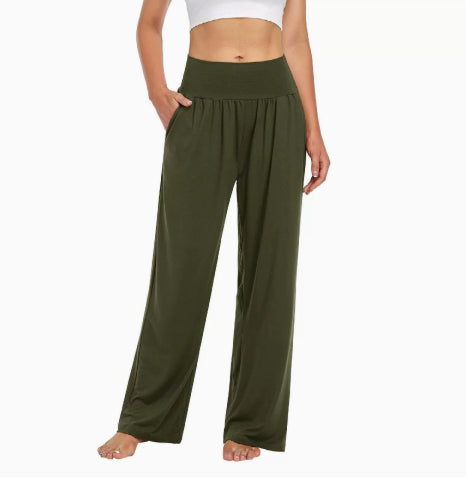 Women's casual polyester trousers