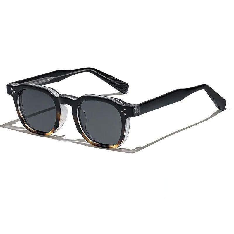 Lunettes de soleil pour hommes de style punk avec cadres carrés