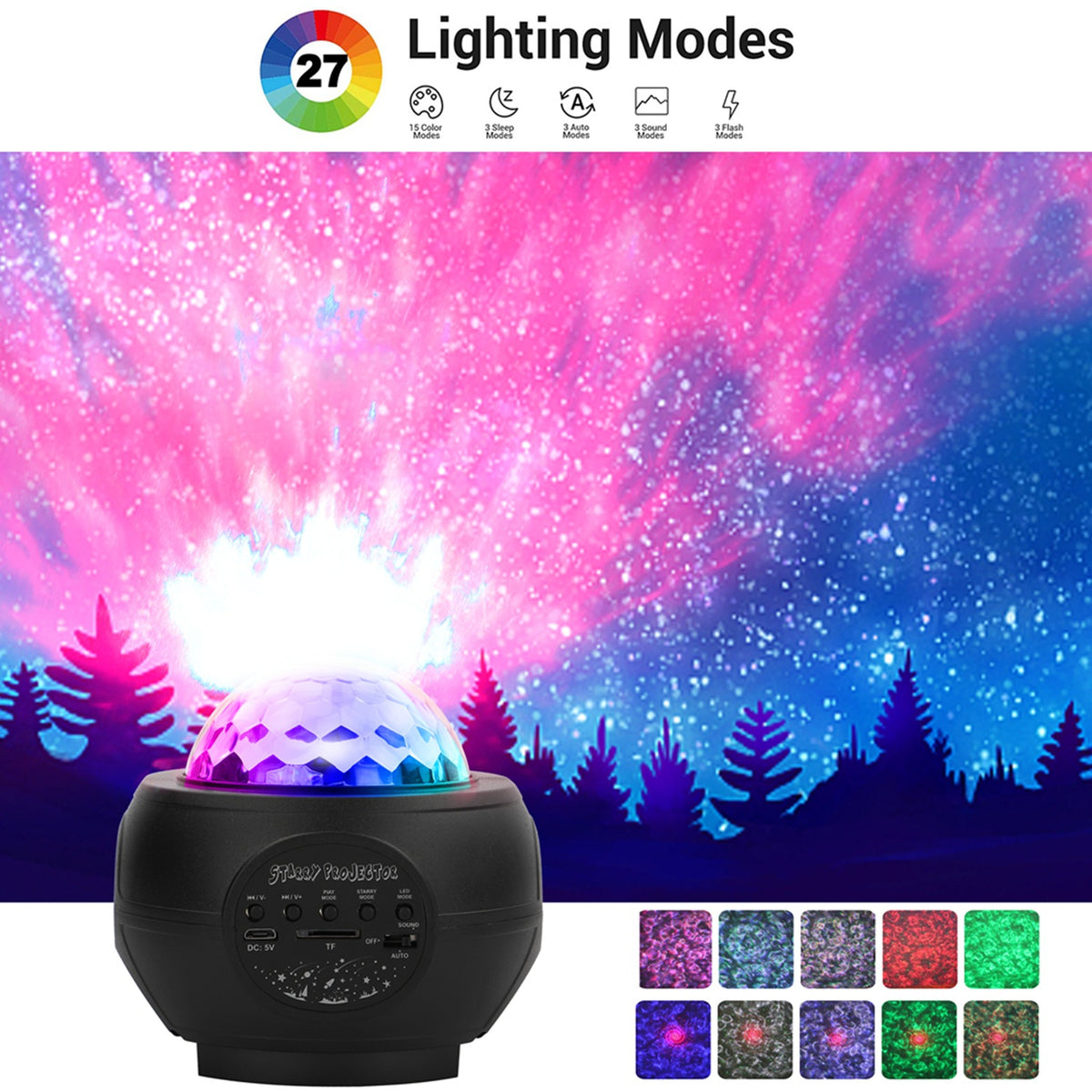 Lampe Planète Starry Sky Projection Noël