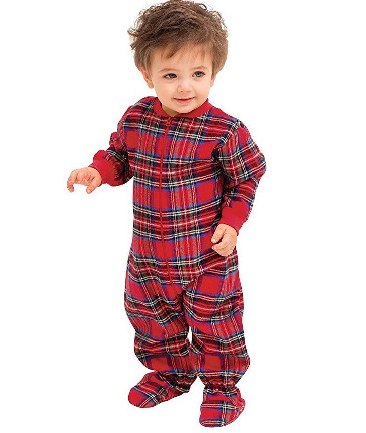 Plaid Coton Noël Parent-enfant Pajamas
