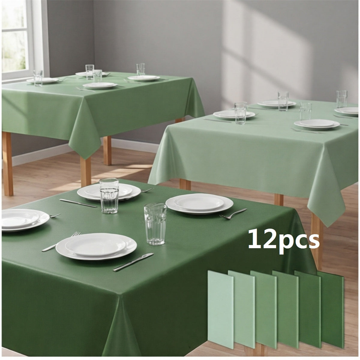 Ensemble de 12 nappes