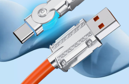 Type-C Super charge rapide 180Rotary Data Cable