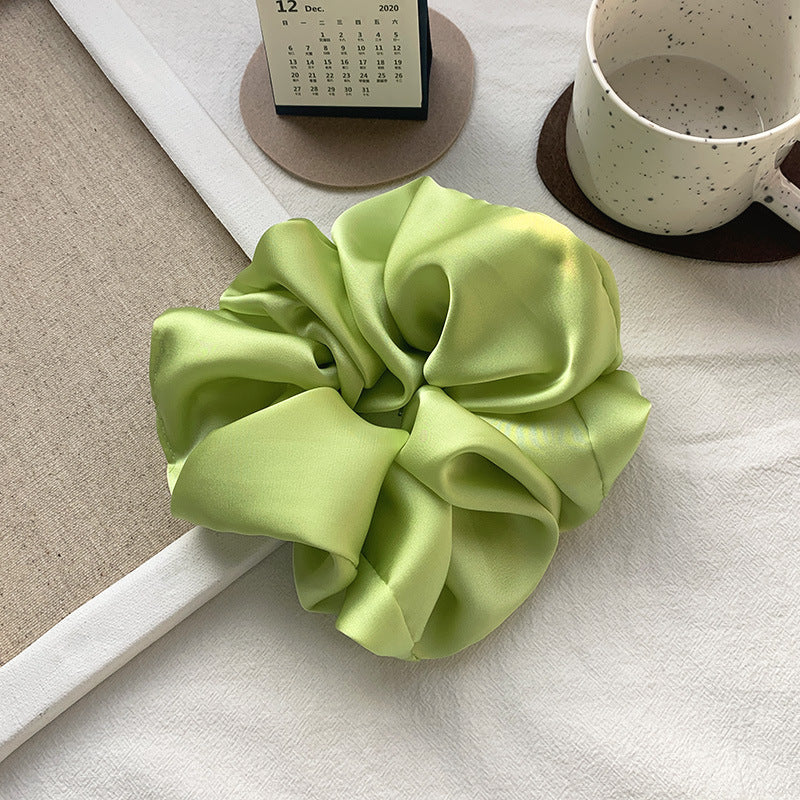 Grande bande de cheveux lisse Satin français élégant