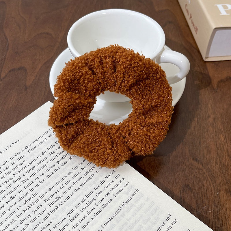 Bague de cheveux intestinale en peluche mignonne