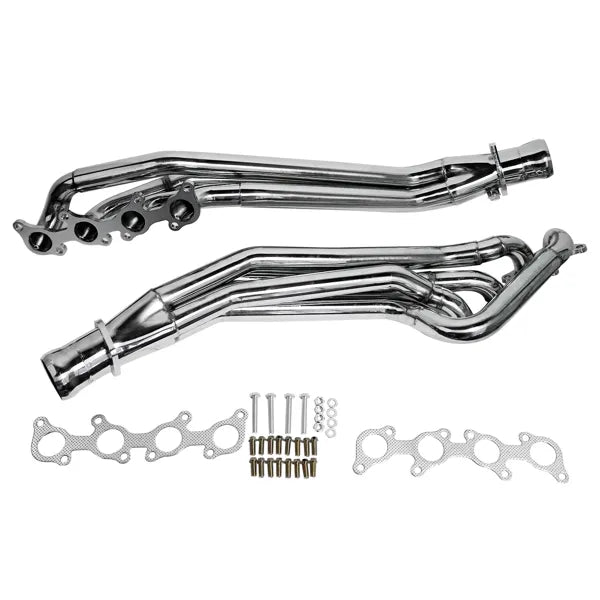 En-tête d'échappement en acier inoxydable poli pour 2011-2016 Mustang GT 5.0L/V8